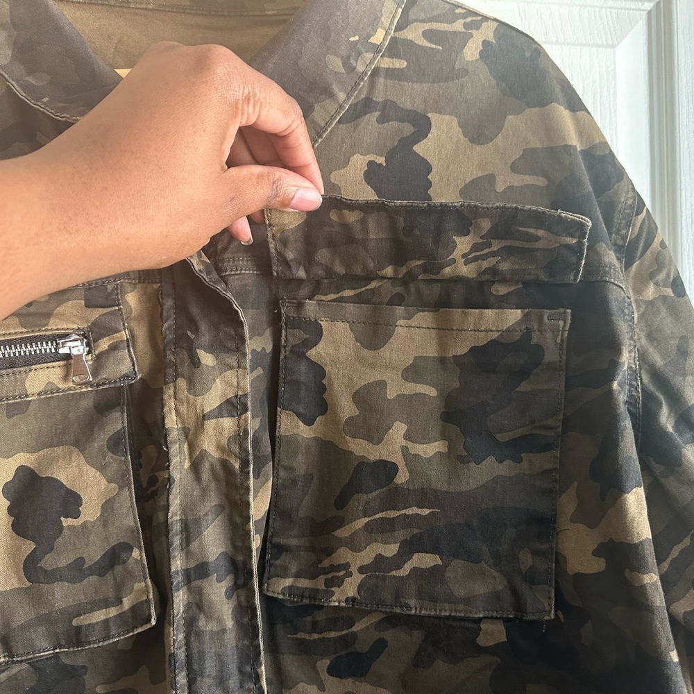 Fashion Nova Camouflage Jean Jacket - Picture 3 of 6